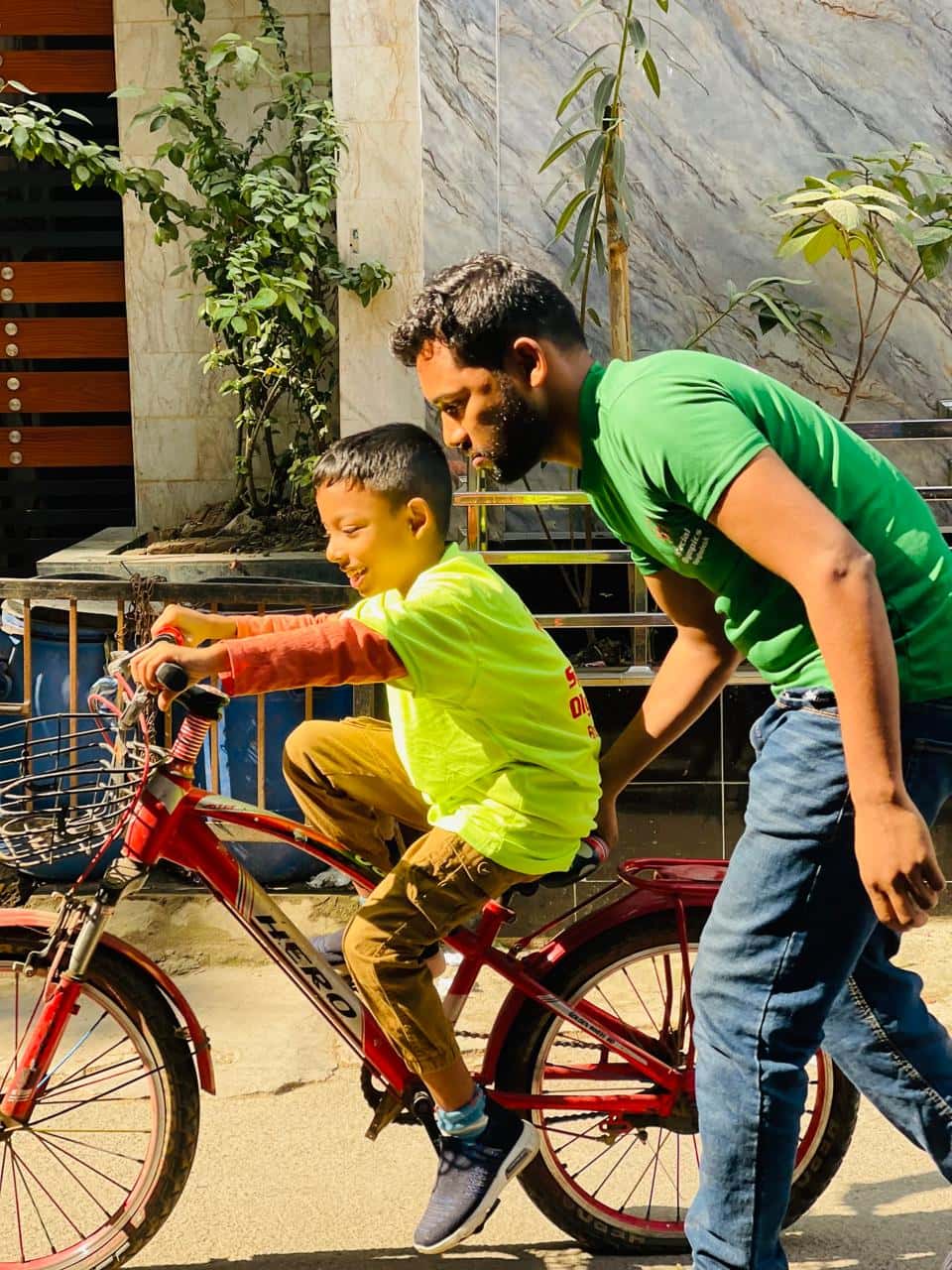 Cycle training outdoor activity